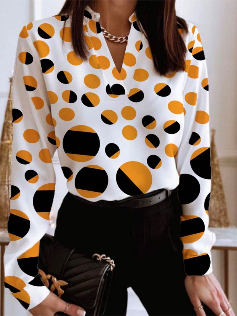 Daily Longsleeve Urban Polka Dots Regular Fit Top