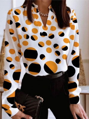 Daily Longsleeve Urban Polka Dots Regular Fit Top