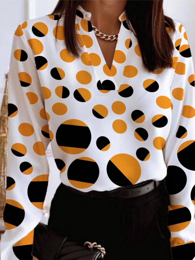 Daily Longsleeve Urban Polka Dots Regular Fit Top