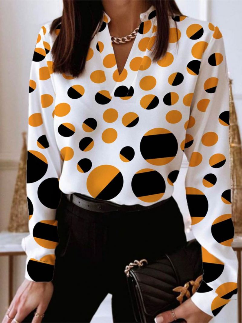 Daily Longsleeve Urban Polka Dots Regular Fit Top