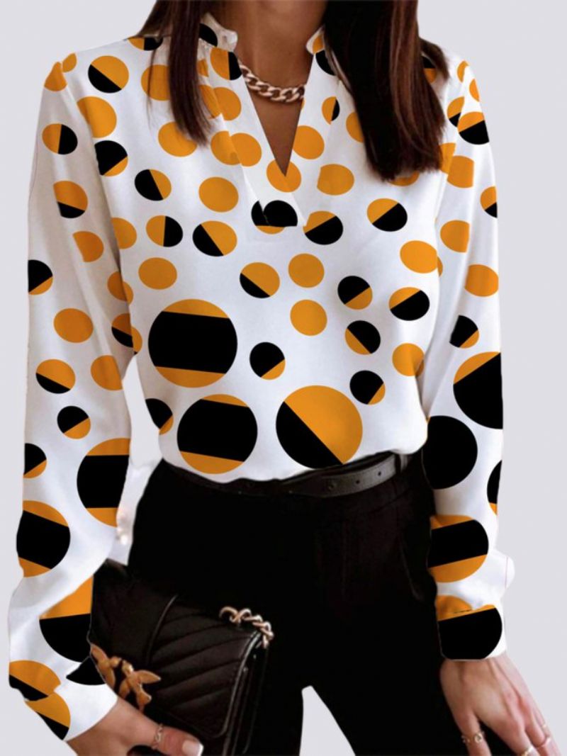 Daily Longsleeve Urban Polka Dots Regular Fit Top