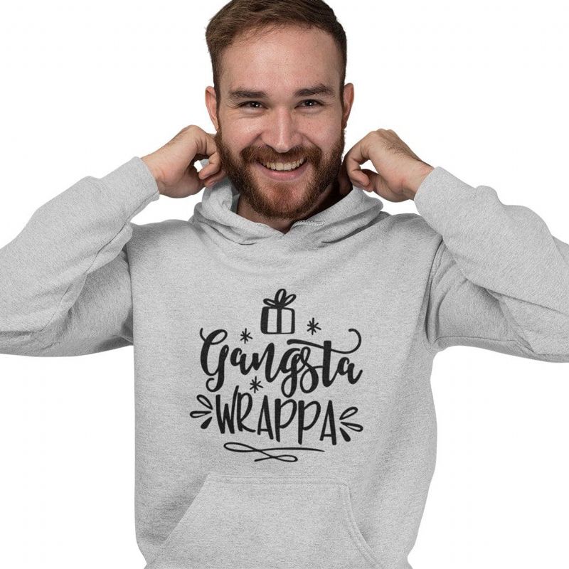 Gangsta Wrappa Unisex Z Gąbką Z Kapturem Z Polaru