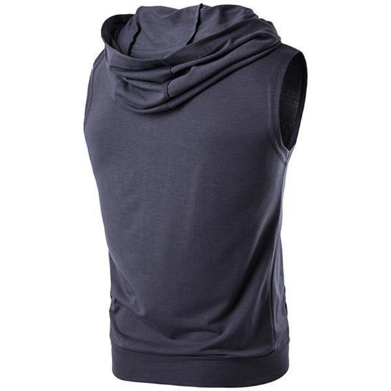 Summer Personality High Street Big Pocket T-Shirt Codzienne Zip Hooded Vest Męski Sweter T-Shirt