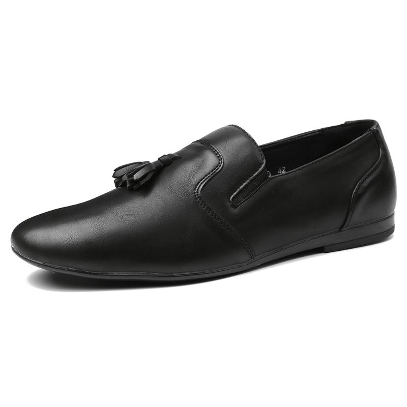 Menico Męskie Antypoślizgowa Dekoracja Z Frędzlami Slip On Codzienne Leather Oxfords