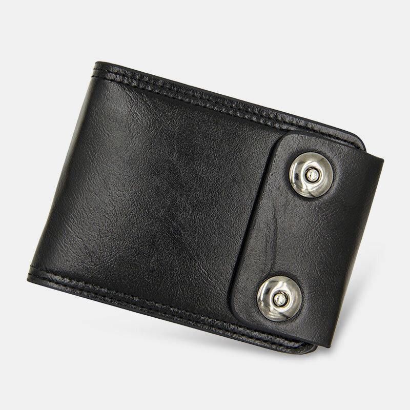 Mężczyźni Pu Leather Dollar Pattern Bifold Sort Multi-Card Slot Card Holder Portfel Na Monety