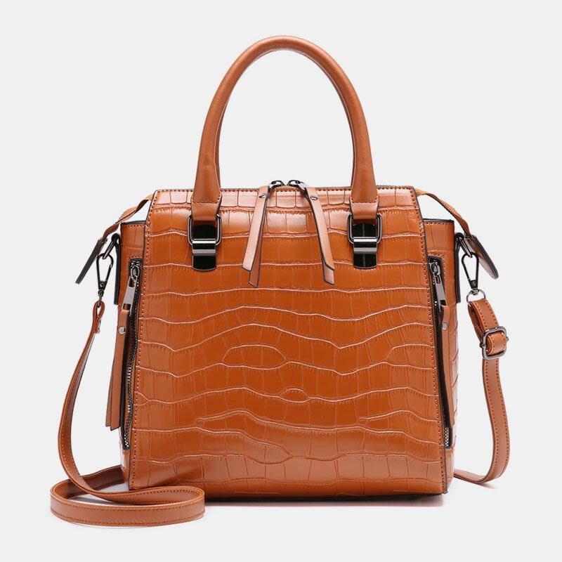 4 Szt. Vintage Croc Wytłoczony Portfel O Dużej Pojemności Kopertówka Torebka Torba Na Ramię Torba Crossbody