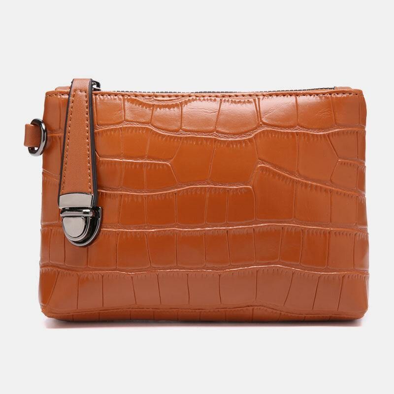 4 Szt. Vintage Croc Wytłoczony Portfel O Dużej Pojemności Kopertówka Torebka Torba Na Ramię Torba Crossbody