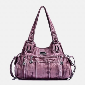 Angel Kiss Damskie Pu Leather Multi-Carry Solid Color Crossbody Bag Torba Na Ramię Torebka Na Ramię