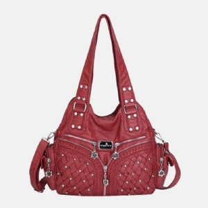 Damska Wielo-Kieszeniowa Wodoodporna Tkana Torba Crossbody Torba Na Ramię Torebka Tote