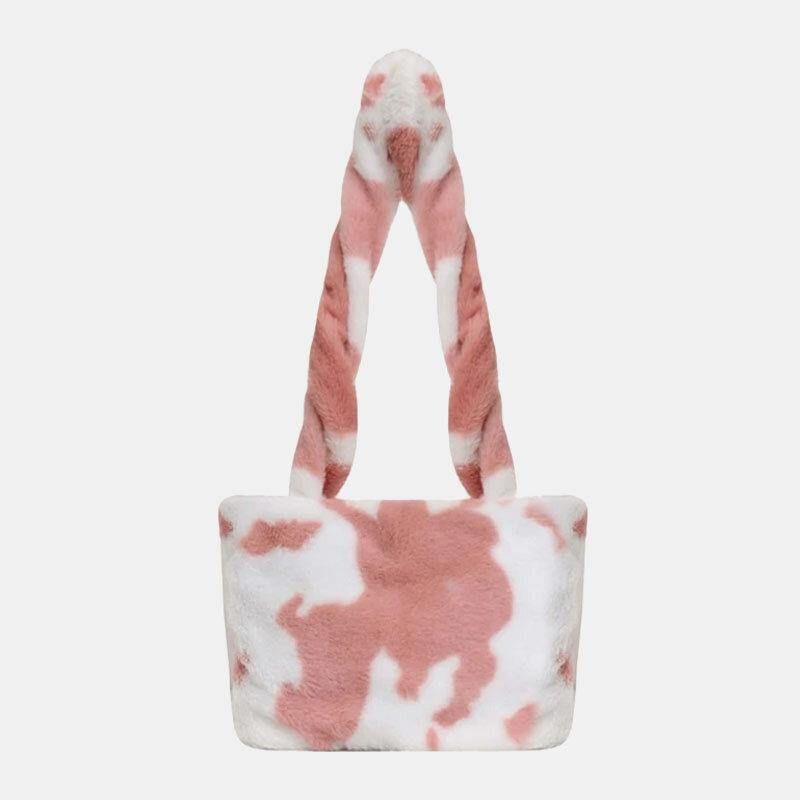 Kobiety Filc Tie-Dye Codzienne Moda Miękka Torebka Na Ramię Torba Na Ramię Crossbody