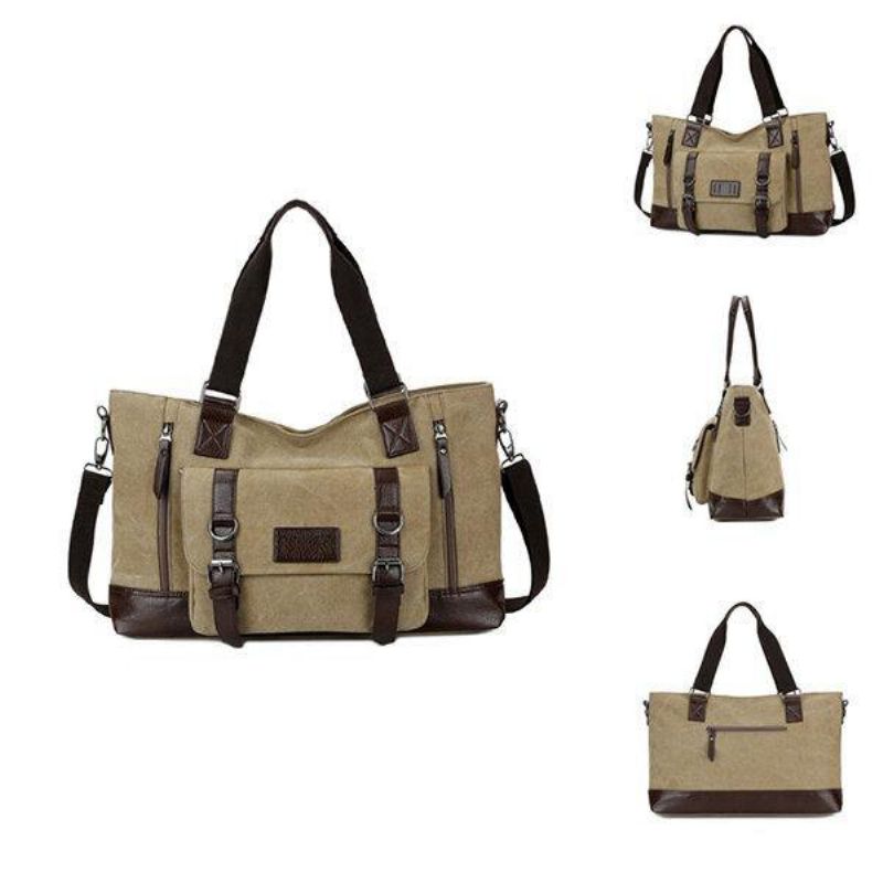 Mężczyźni Canvas Codzienne Shoulder Sling Bag Torebka Torba Podróżna