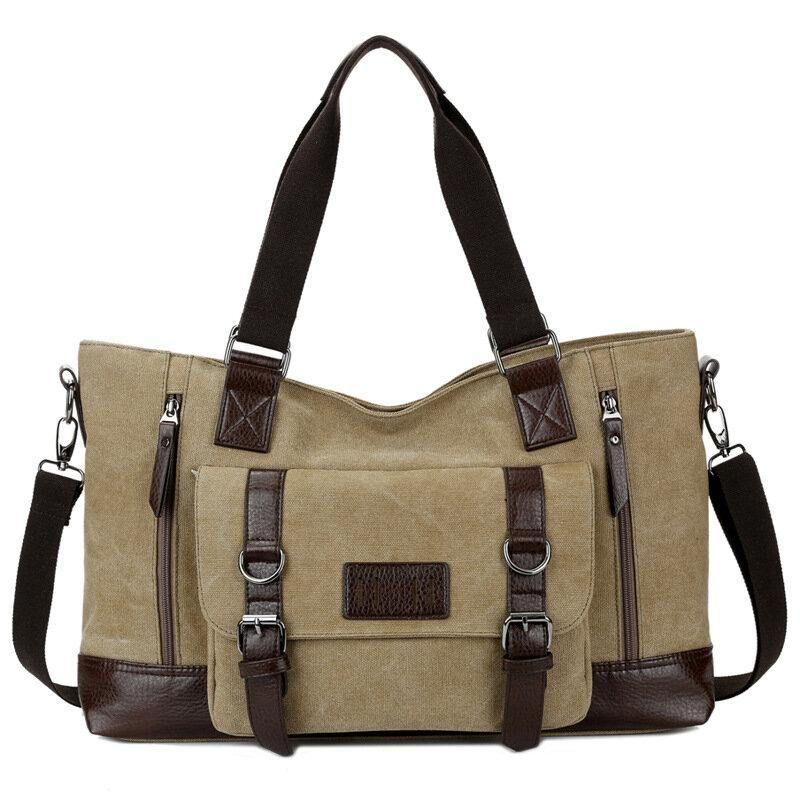 Mężczyźni Canvas Codzienne Shoulder Sling Bag Torebka Torba Podróżna