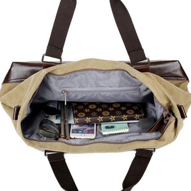 Mężczyźni Canvas Codzienne Shoulder Sling Bag Torebka Torba Podróżna