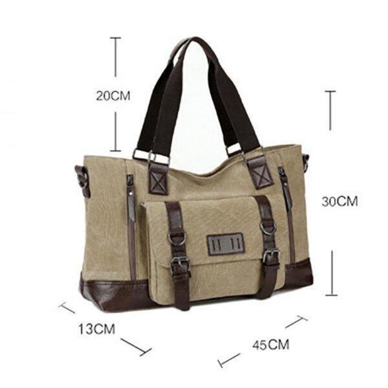 Mężczyźni Canvas Codzienne Shoulder Sling Bag Torebka Torba Podróżna