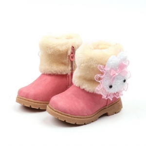 Dziewczęce Pluszowe Buty Zimowe Kawaii