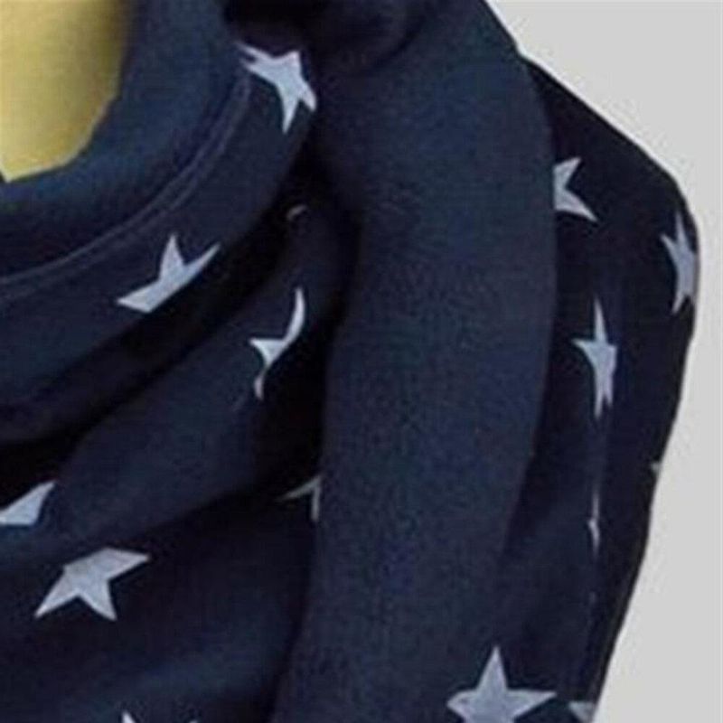 Damskie Cotton Plus Thick Keep Warm Winter Outdoor Codzienne Stars Pattern Wielofunkcyjny Szalik