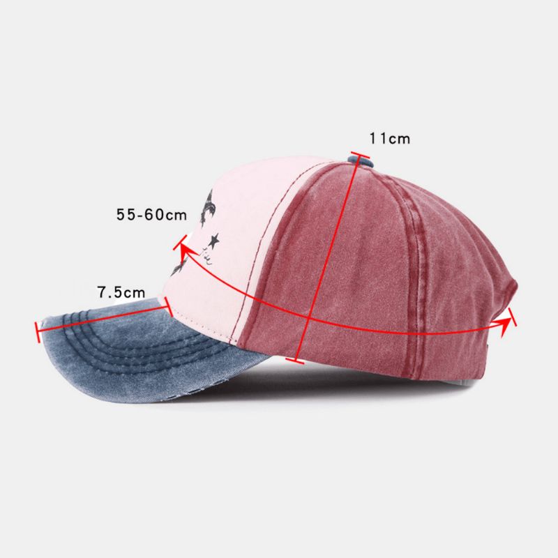 Unisex Make-Old Statek Piracki Wzór Kotwicy Ivy Cap Outdoor Suncreen Baseball Czapki Stretch Fit Cap