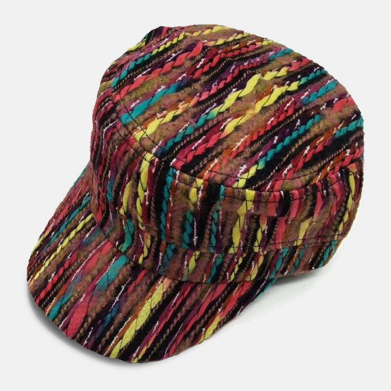 Unisex Wełniany Kolor Tęczy Mieszany Kolor Etniczny Styl Codzienne Sunvisor Baseball Hat