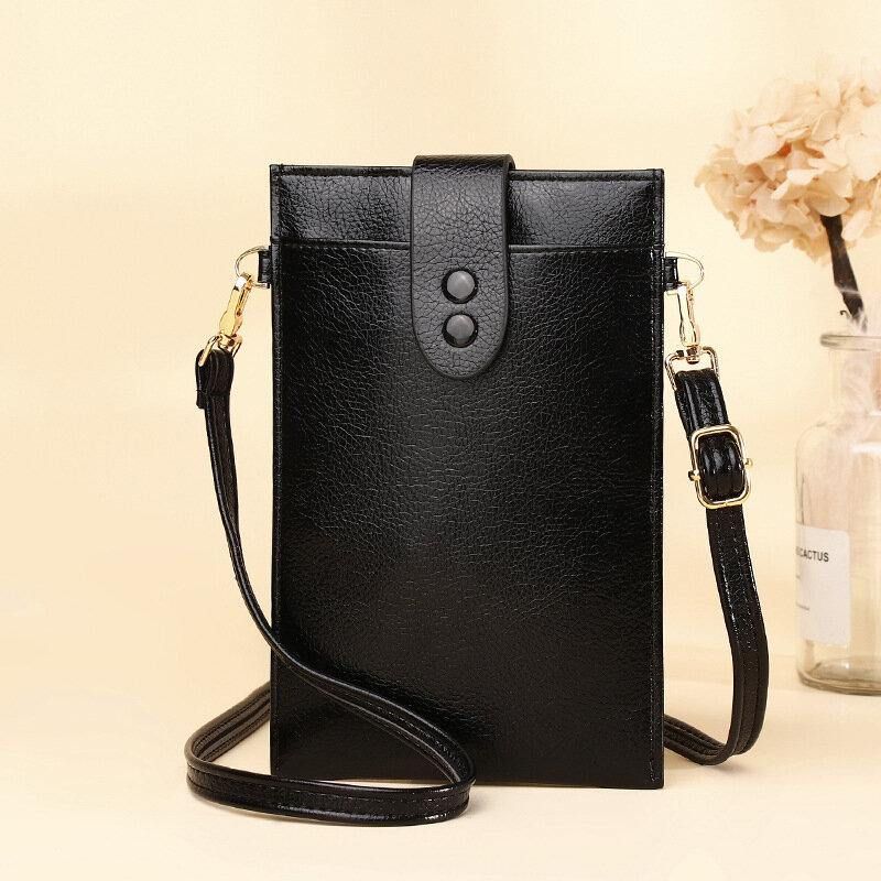 Kobiety Pu Leather Retro 6.3 Cala Torba Na Telefon Mini Multi-Card Slot Torby Crossbody Torba Na Ramię