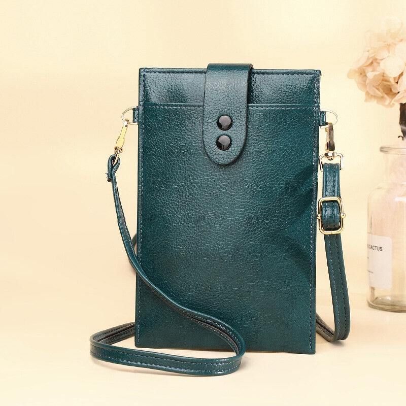 Kobiety Pu Leather Retro 6.3 Cala Torba Na Telefon Mini Multi-Card Slot Torby Crossbody Torba Na Ramię