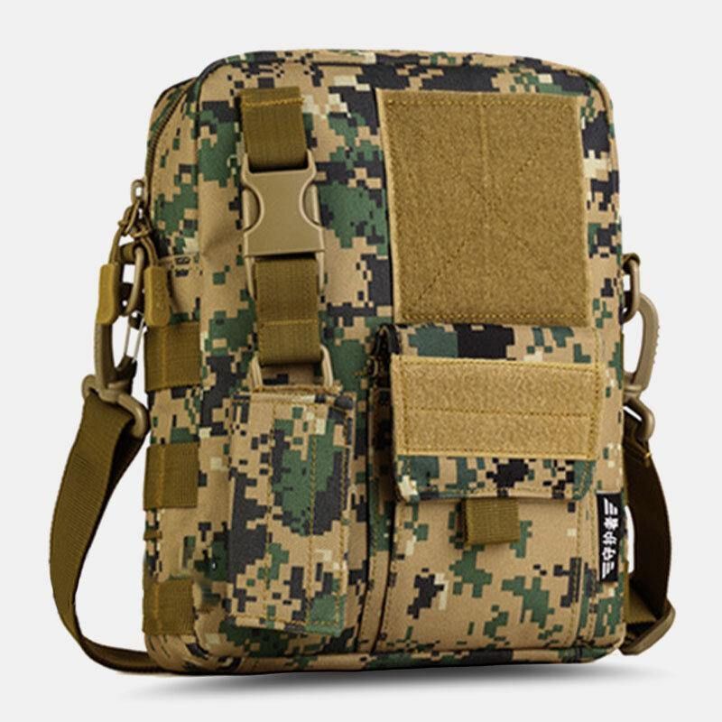 Mężczyźni Camo Pattern Wielofunkcyjna Torba Podróżna O Dużej Pojemności Na Zewnątrz Torba Taktyczna Crossbody Torba Na Ramię Torba Kwadratowa