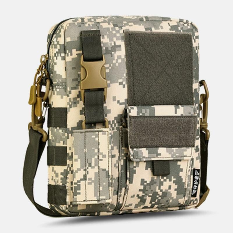 Mężczyźni Camo Pattern Wielofunkcyjna Torba Podróżna O Dużej Pojemności Na Zewnątrz Torba Taktyczna Crossbody Torba Na Ramię Torba Kwadratowa