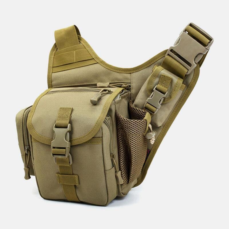 Mężczyźni Oxford Outdoor Riding Sports Camo Wodoodporna Torba Crossbody O Dużej Pojemności Torba Na Talię Torba Podsiodłowa