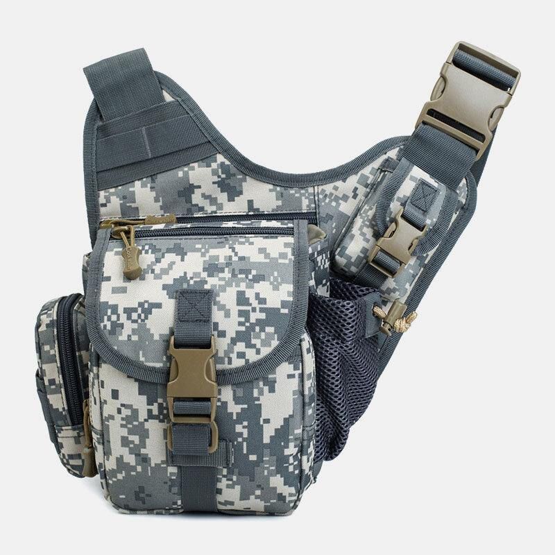 Mężczyźni Oxford Outdoor Riding Sports Camo Wodoodporna Torba Crossbody O Dużej Pojemności Torba Na Talię Torba Podsiodłowa