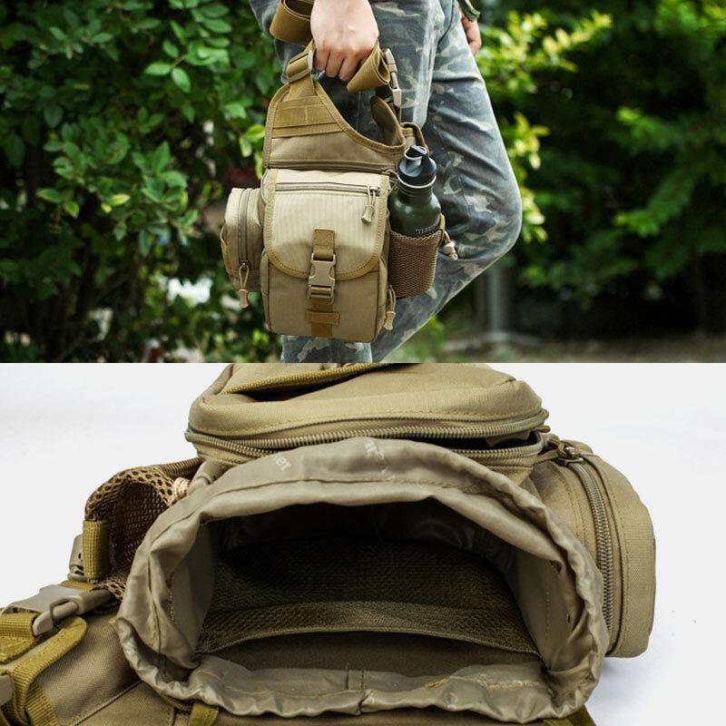 Mężczyźni Oxford Outdoor Riding Sports Camo Wodoodporna Torba Crossbody O Dużej Pojemności Torba Na Talię Torba Podsiodłowa