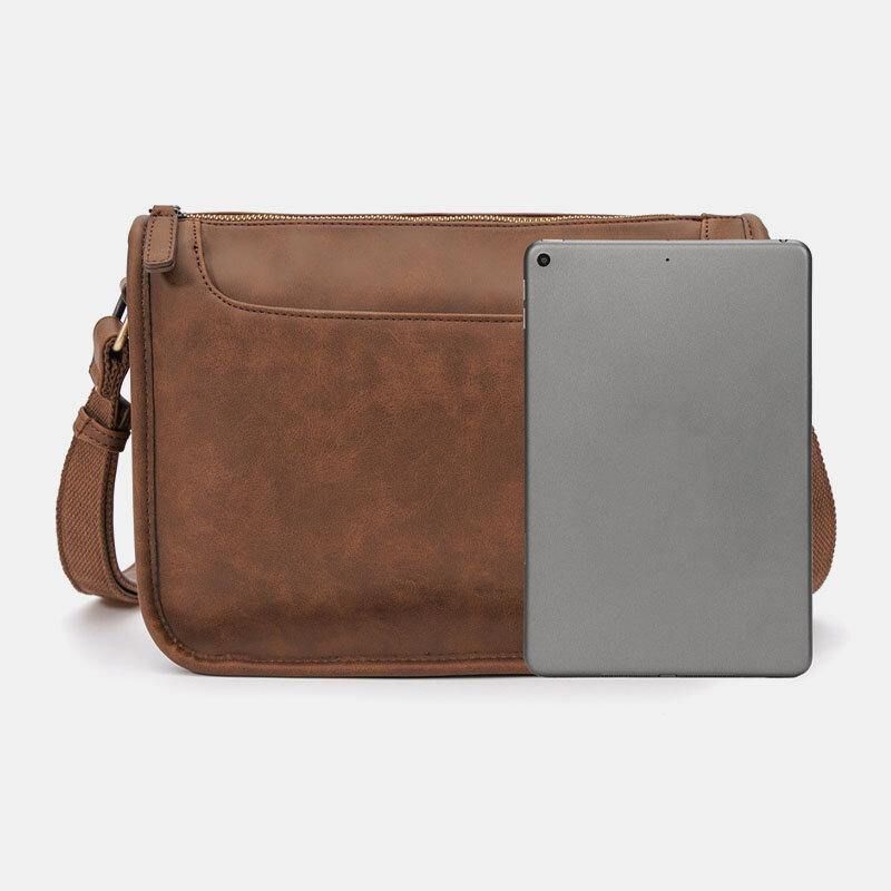 Męska Torba Ze Skóry Pu O Dużej Pojemności Vintage 6.3 Cala Torba Na Telefon Torba Crossbody Torby Na Ramię