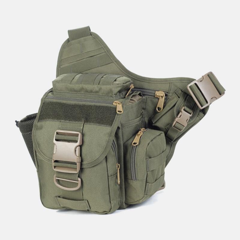 Unisex Oxford Cloth Tactical Camouflage Outdoor Game Riding Multi-Carry Torebka Podsiodłowa Torba Crossbody Torba Na Pas Plecak