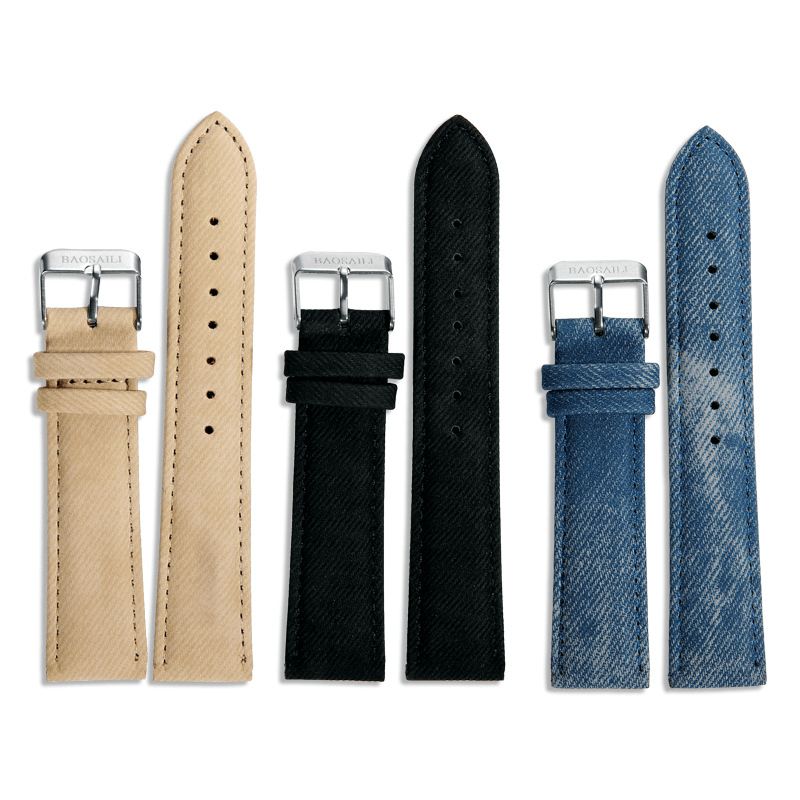 Codzienne Black Horse Desert Dial All-Match Denim Strap Męski Zegarek Kwarcowy Na Rękę