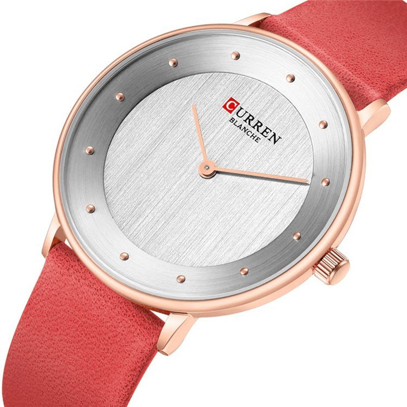 Curren 9033 Moda Codzienne Time Display Pu Skórzany Pasek Damski Zegarek Kwarcowy