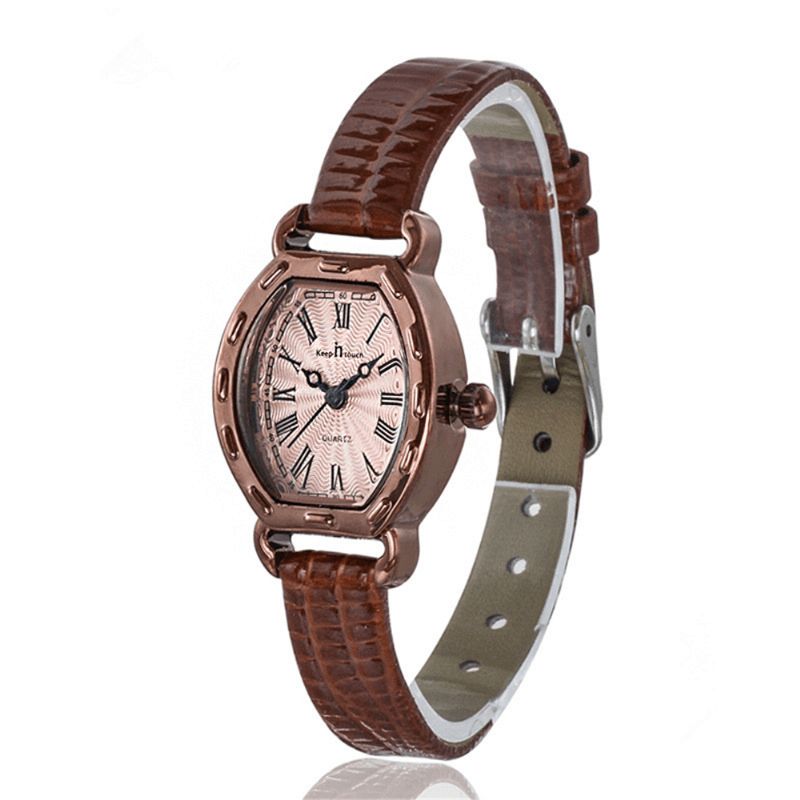 Deffrun Prostokątna Tarcza Damski Zegarek Na Rękę Moda Codzienne Ladies Quartz Watch