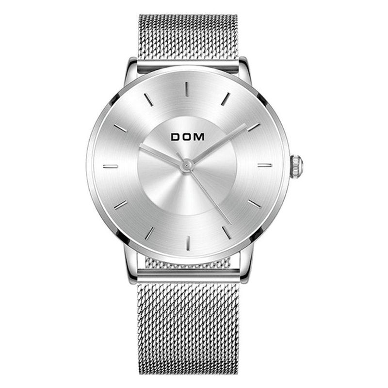 Dom M-1289Bk Moda Męskie Zegarek Light Luxury Slim Dial Wodoodporny Zegarek Kwarcowy