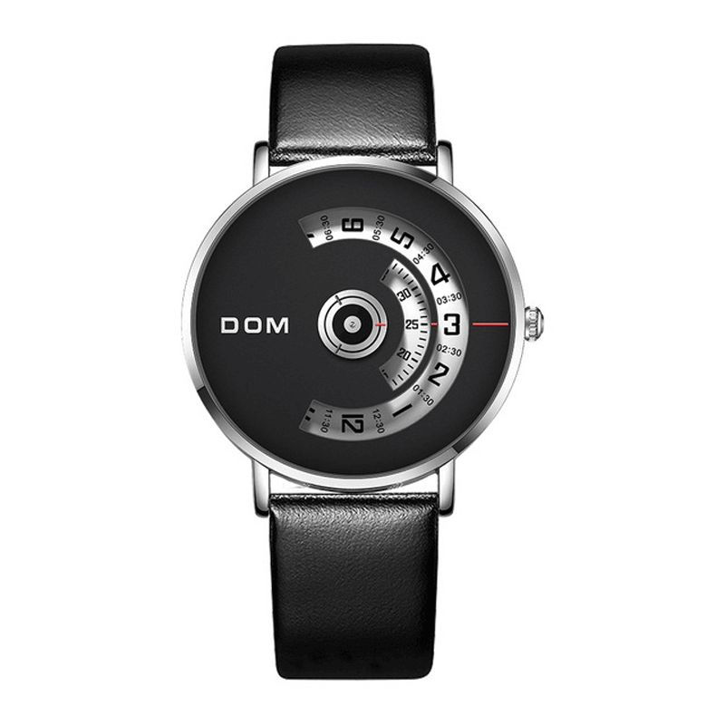 Dom M-1303 Moda Męskie Zegarek Creative Dial 3Atm Wodoodporny Zegarek Kwarcowy