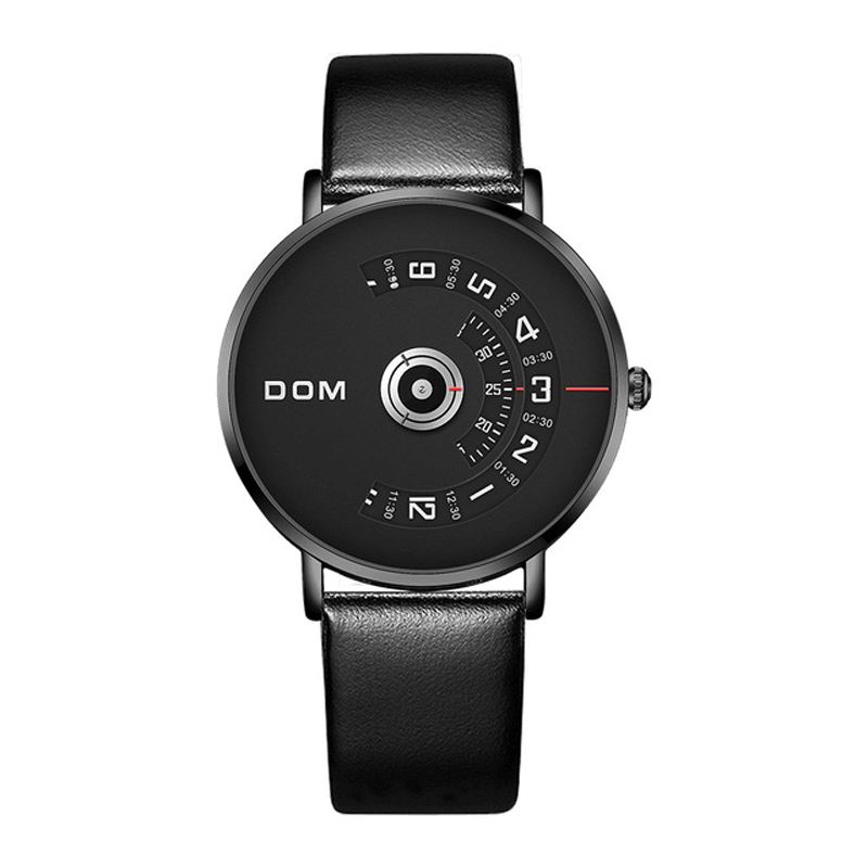 Dom M-1303 Moda Męskie Zegarek Creative Dial 3Atm Wodoodporny Zegarek Kwarcowy