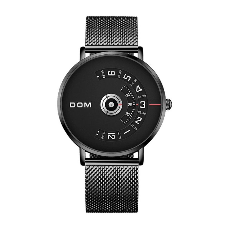 Dom M-1303 Moda Męskie Zegarek Creative Dial 3Atm Wodoodporny Zegarek Kwarcowy