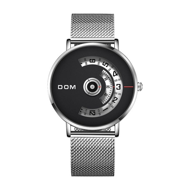 Dom M-1303 Moda Męskie Zegarek Creative Dial 3Atm Wodoodporny Zegarek Kwarcowy