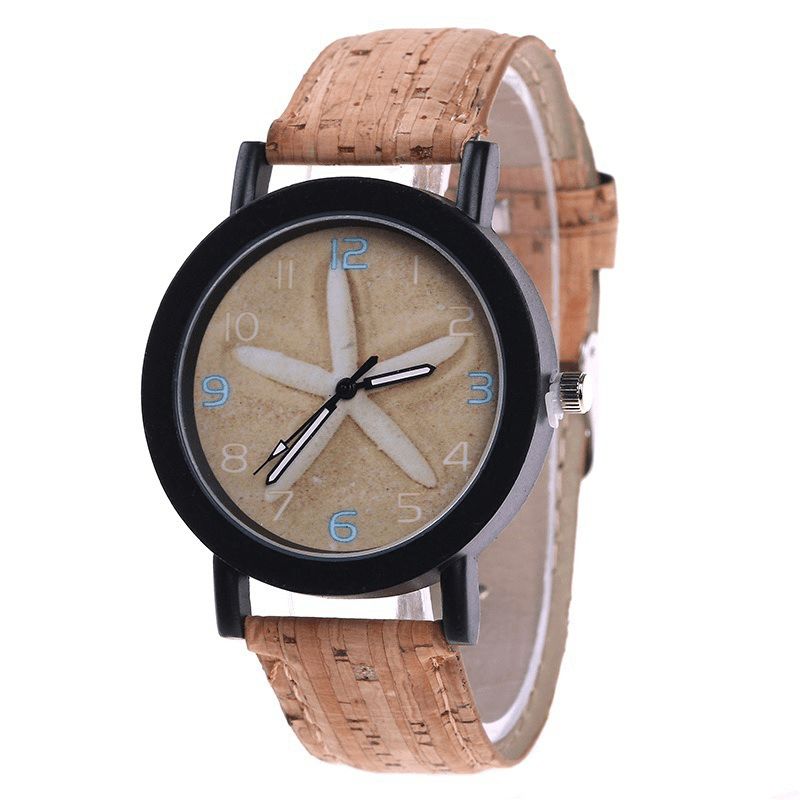 Fshion Damskie Zegarek Color Dial Retro Zegarek Kwarcowy