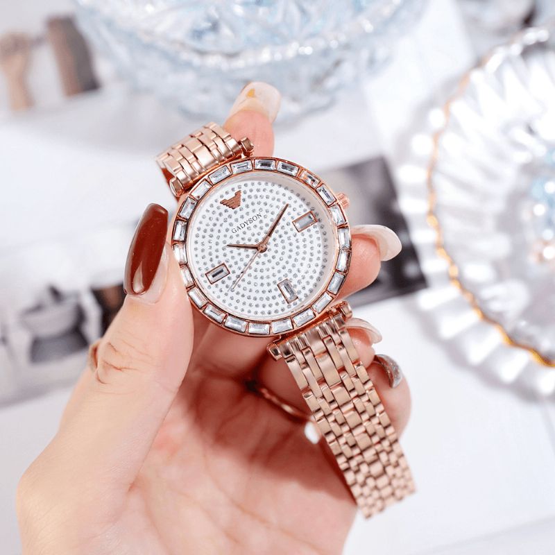 Greyson A0Q05 Moda Damskie Zegarek Light Luxury Crystal Diamond Starry Lady Quartz Watch