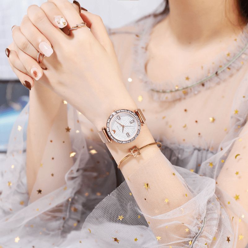 Greyson A0Q05 Moda Damskie Zegarek Light Luxury Crystal Diamond Starry Lady Quartz Watch