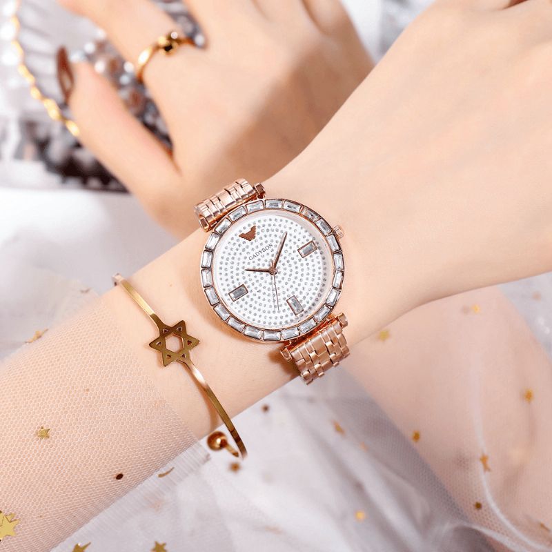 Greyson A0Q05 Moda Damskie Zegarek Light Luxury Crystal Diamond Starry Lady Quartz Watch