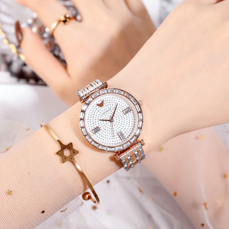 Greyson A0Q05 Moda Damskie Zegarek Light Luxury Crystal Diamond Starry Lady Quartz Watch