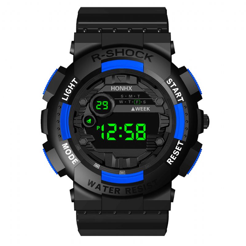 Honhx 82-66F Moda Sport Style Męskie Luminous Dsiplay Digital Watch