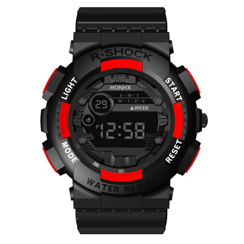 Honhx 82-66F Moda Sport Style Męskie Luminous Dsiplay Digital Watch