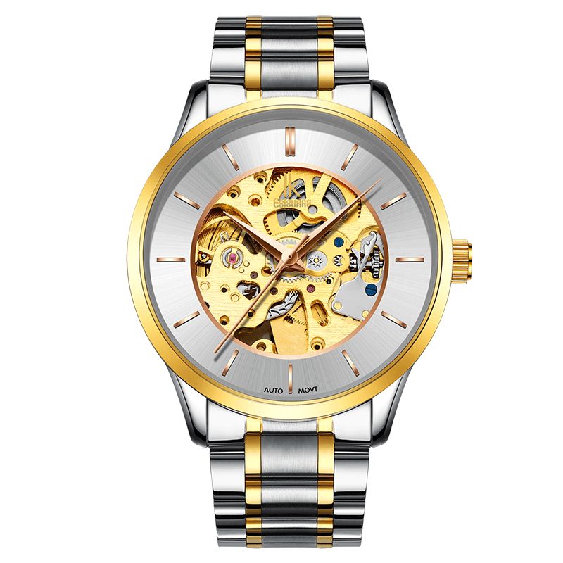 Ik Coloring K004 Business Style Męski Zegarek Wacth Rose Golden Auto Mechaniczny Zegarek Na Rękę