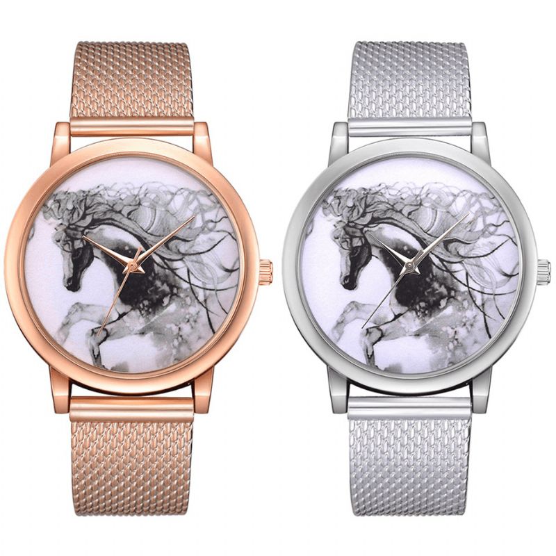 Lvpai P598 China Style Horse Dial Face Damskie Wrist Zegarek Zegarki Kwarcowe W Stylu Casual