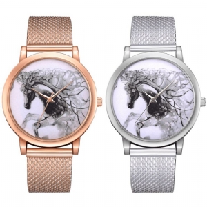 Lvpai P598 China Style Horse Dial Face Damskie Wrist Zegarek Zegarki Kwarcowe W Stylu Casual