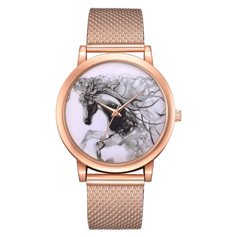 Lvpai P598 China Style Horse Dial Face Damskie Wrist Zegarek Zegarki Kwarcowe W Stylu Casual